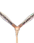 HILASON Western Horse Breast Collar American Hairon Leather Tan