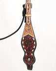 HILASON Western Horse Headstall Breast Collar Leather Brown