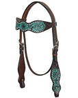 HILASON W. H. Headstall Breast Collar Leather Brown – Hilason