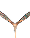 HILASON Western Horse Headstall Breast Collar Leather Tan