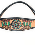 HILASON Western Horse Headstall Breast Collar Leather Tan