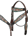 HILASON Western Horse Headstall American Leather Brown