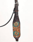 HILASON Western Horse Headstall Breast Collar Leather Brown