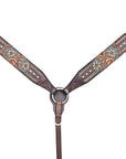 HILASON Western Horse Headstall Breast Collar Leather Brown
