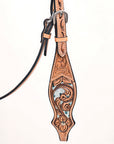 HILASON Western Horse Headstall Breast Collar American Leather Tan