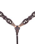HILASON Western Horse Headstall Breast Collar Leather Brown