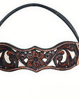 HILASON Western Horse Headstall Breast Collar Leather Brown