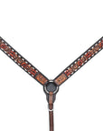 HILASON Western Horse Headstall Breast Collar Leather Brown