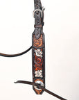 HILASON Western Horse Headstall Breast Collar Leather Brown