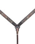 HILASON Western Horse Headstall Breast Collar Leather Brown