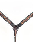 HILASON Western Horse Headstall Breast Collar Leather Brown