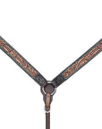 HILASON Western Horse Headstall Breast Collar Leather Brown