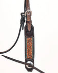 HILASON Western Horse Headstall Breast Collar Leather Brown