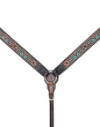HILASON Western Horse Headstall Breast Collar Leather Brown