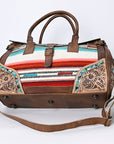 ADBG1191 American Darling Hand Tooled Saddle Blanket Genuine Leather Women Bag Western Handbag Purse