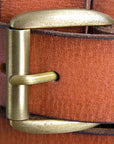 HILASON Western Genuine Leather Belt for Handmade Unisex Full Grain Heavy Duty Belt Tan