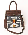 ADBGA400A American Darling Saddle Blanket Genuine Leather Women Bag Western Handbag Purse