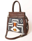 ADBGA400A American Darling Saddle Blanket Genuine Leather Women Bag Western Handbag Purse