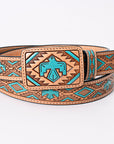 American Darling Beautifully Hand Tooled Genuine American Leather Belt Men and Women