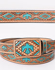 American Darling Beautifully Hand Tooled Genuine American Leather Belt Men and Women