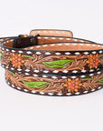 American Darling Beautifully Hand Tooled Genuine American Leather Belt Men and Women