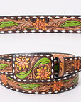 American Darling Beautifully Hand Tooled Genuine American Leather Belt Men and Women