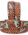 American Darling Beautifully Hand Tooled Genuine American Leather Belt Men and Women