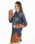 American Darling ADDR002 100% Cotton Denim Women Shirt Jacket Dress Ladies Girl Top