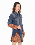 American Darling ADDR002 100% Cotton Denim Women Shirt Jacket Dress Ladies Girl Top