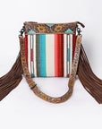 American Darling Cross Body Hand Tooled Saddle Blanket Genuine Leather Women Bag Western Handbag Purse