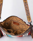 American Darling Cross Body Hand Tooled Saddle Blanket Genuine Leather Women Bag Western Handbag Purse