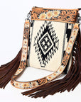 American Darling Cross Body Hand Tooled Saddle Blanket Genuine Leather Women Bag Western Handbag Purse
