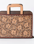 American Darling Briefcase Hand Tooled Genuine Leather Women Bag Western Handbag Purse