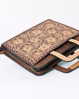 American Darling Briefcase Hand Tooled Genuine Leather Women Bag Western Handbag Purse