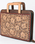 American Darling Briefcase Hand Tooled Genuine Leather Women Bag Western Handbag Purse