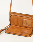 American Darling ORGANISER Upcycled Wool Genuine Leather women bag western handbag purse