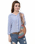 American Darling Taco Hair On Genuine Leather Women Bag Western Handbag Purse