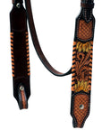 Hilason Western Horse Headstall Breast Collar Set American Leather