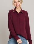 SALE The Sharla Top in Burgundy