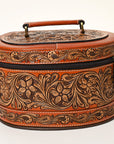 American Darling Jewelry Case Hand Tooled Genuine Leather Women's Bag Western Handbag Purse |