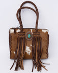 American Darling Hair On Genuine Leather Women Bag Western Handbag Purse