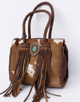 American Darling Hair On Genuine Leather Women Bag Western Handbag Purse