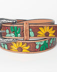 American Darling Beautifully Hand Tooled Genuine American Leather Belt Men and Women