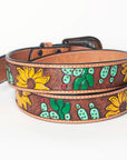 American Darling Beautifully Hand Tooled Genuine American Leather Belt Men and Women