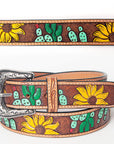 American Darling Beautifully Hand Tooled Genuine American Leather Belt Men and Women