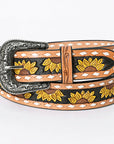 American Darling Beautifully Hand Tooled Genuine American Leather Belt Men and Women