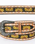 American Darling Beautifully Hand Tooled Genuine American Leather Belt Men and Women