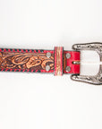 American Darling Beautifully Hand Tooled Genuine American Leather Belt Men and Women