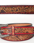 American Darling Beautifully Hand Tooled Genuine American Leather Belt Men and Women