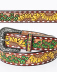American Darling Beautifully Hand Tooled Genuine American Leather Belt Men and Women
